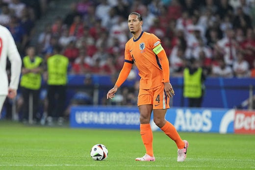 For Virgil van Dijk and the Netherlands, England awaits in the semi-finals.  The winner will face Spain or France in the EC final.