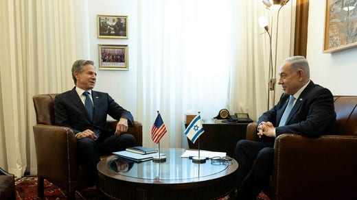 Antony Blinken and Benjamin Netanyahu meet in Israel.