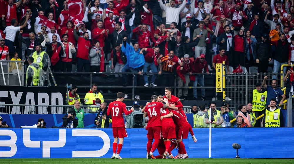 Turkiet vinner vild match mot Georgien
