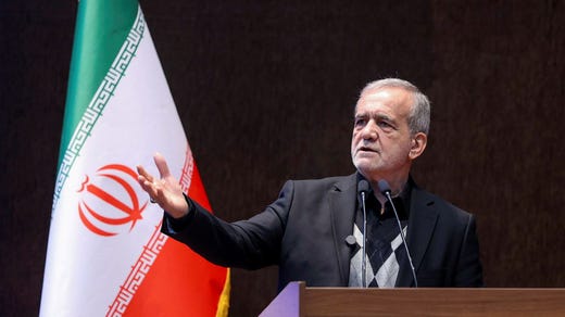 Irans president Masoud Pezeshkian.