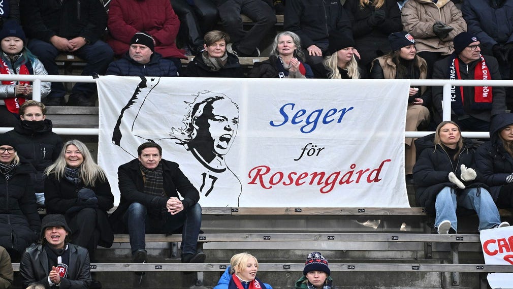 Rosengårds ”Seger-klack” på Stockholms stadion.