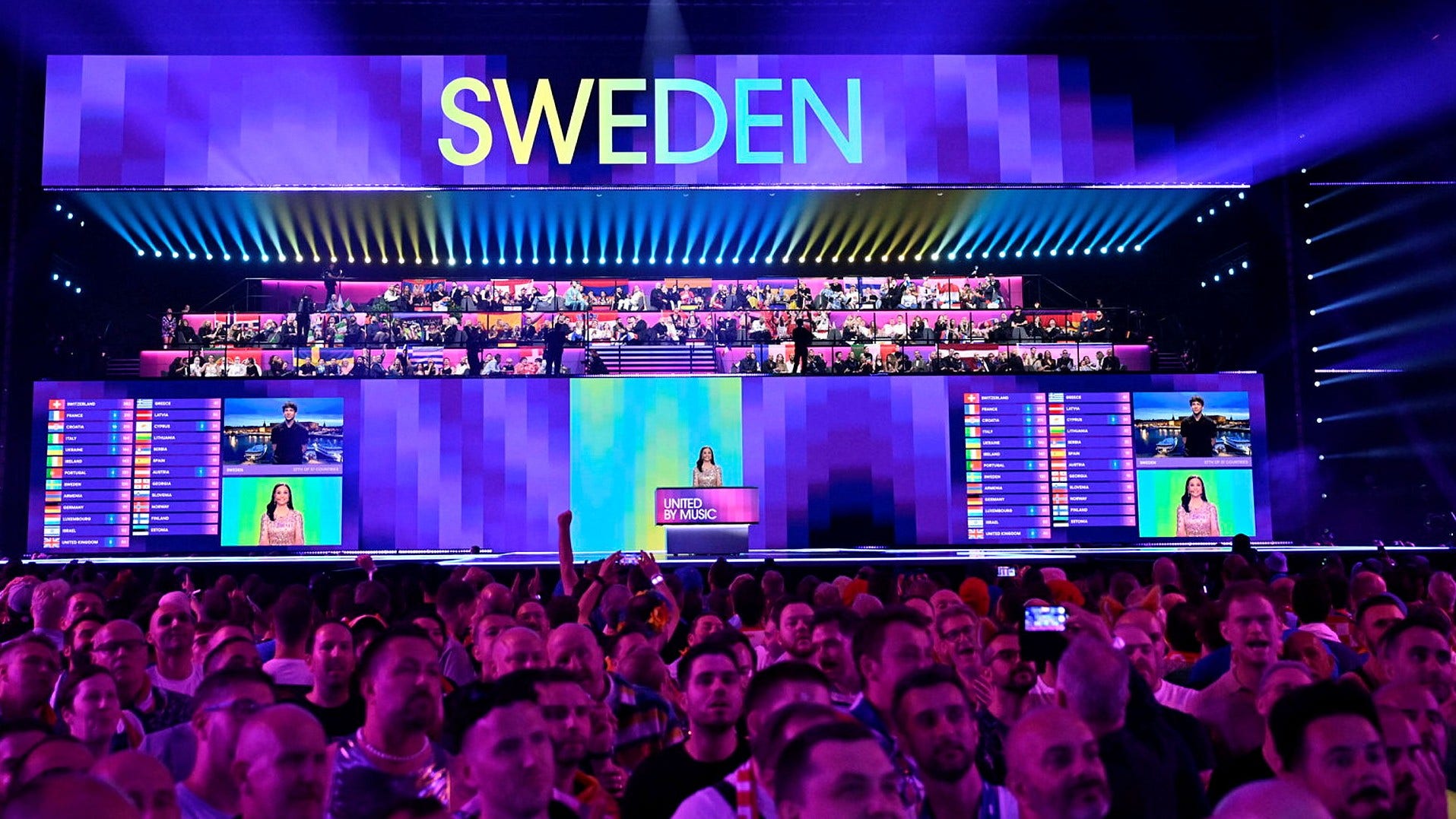 Sverige ger sina poäng under den 68:e Eurovision song contest i lördags kväll i Malmö, bland annat en tolva till Israel.