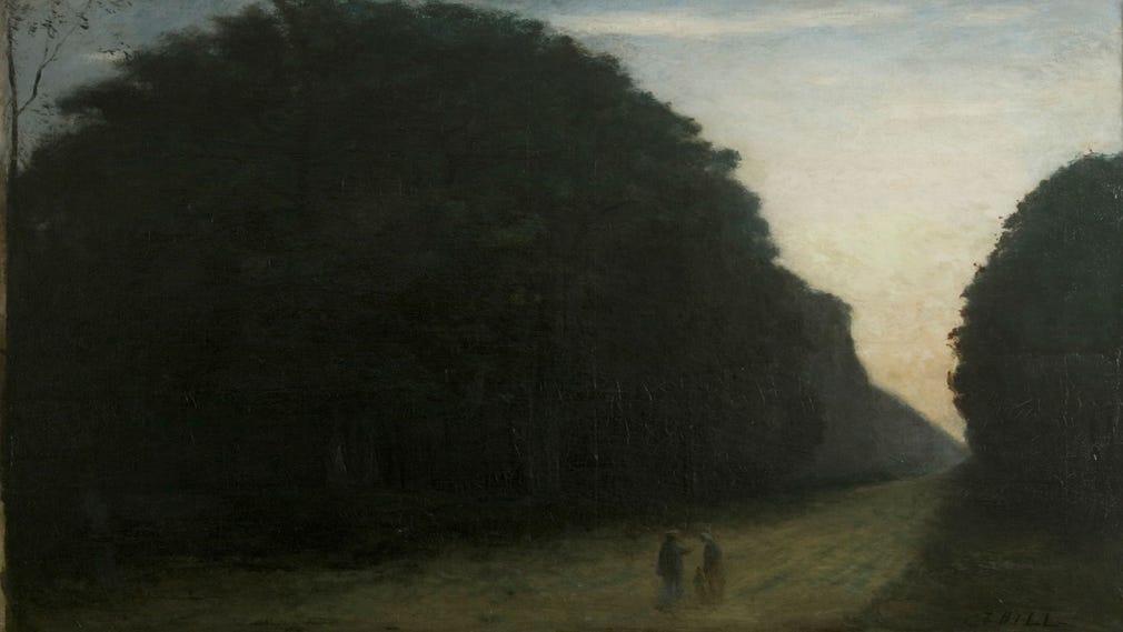 Carl Fredrik Hill, ”Route de Paris I”, 1875. Olja på duk.