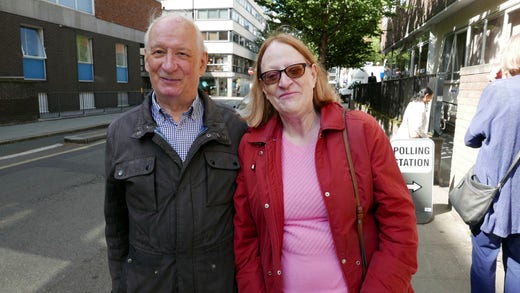 Jim and Mary Foley have just voted in the UK election. They voted Labour.