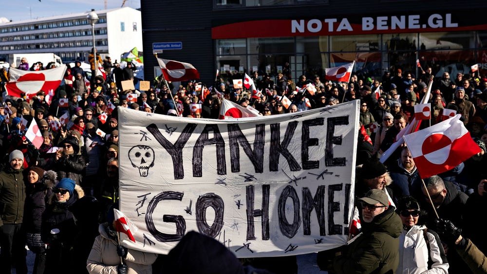 Stora demonstrationer mot Trump på Grönland: ”Tydlig signal”