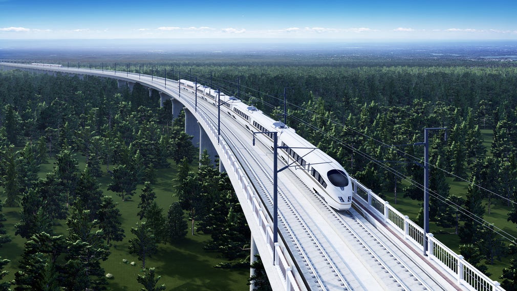 Så här ser byggföretaget Skanskas bild av hur höghastighetsbanan skulle kunna byggas ut.