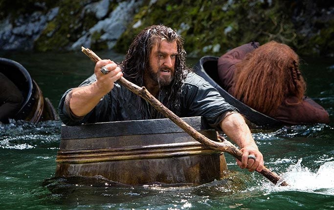 Richard Armitage som Thorin Ekensköld i ”Hobbit. Smaugs ödemark”.