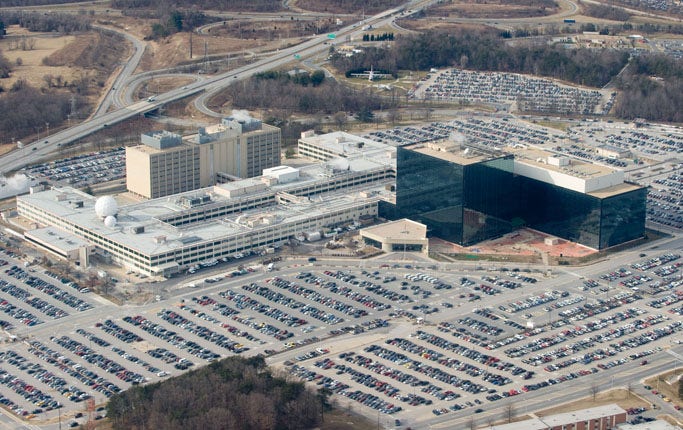 Amerikanska säkerhetsmyndigheten NSA:s huvudkvarter i Fort Meade, Maryland.