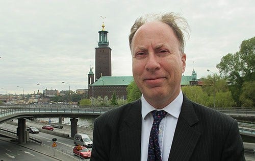Den brittiske ekonomen Jeremy Oppenheim besökte på tisdagen Stockholm och deltog i en konferens om förnyelsebar energi.