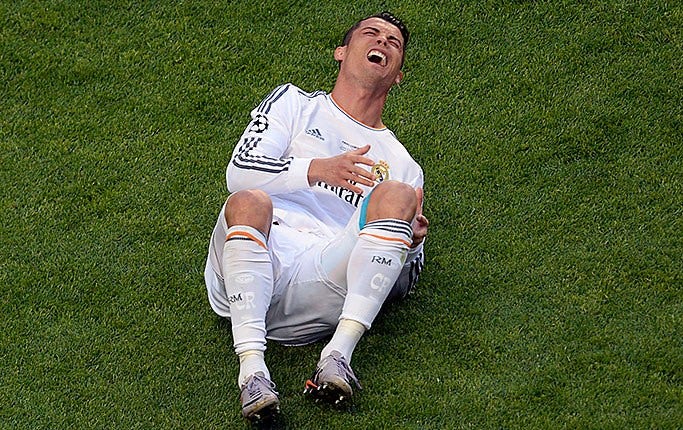 VM är i fara för Portugals stjärna Cristiano Ronaldo.