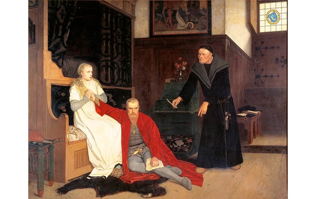 Georg von Rosens målning ”Erik XIV” från 1871.