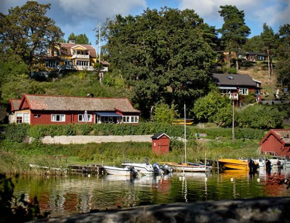 Gustavsvik vid Baggensfjärden.