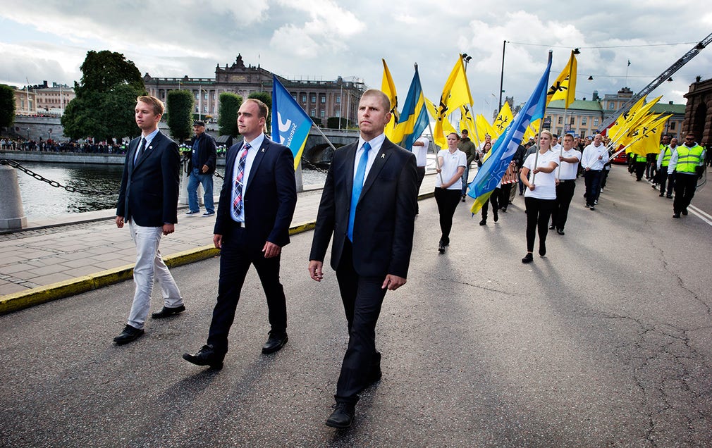 Marsch i Stockholm 2014.