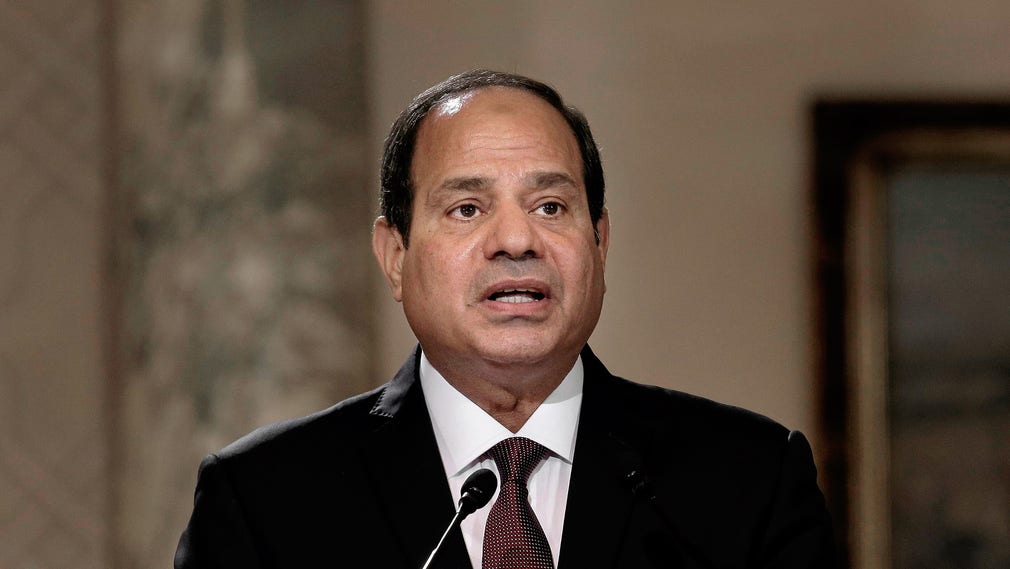 Abdelfattah al-Sisi, president i Egypten: ”Vi hoppas att de amerikansk-egyptiska relationerna får en pånyttfödelse”.
