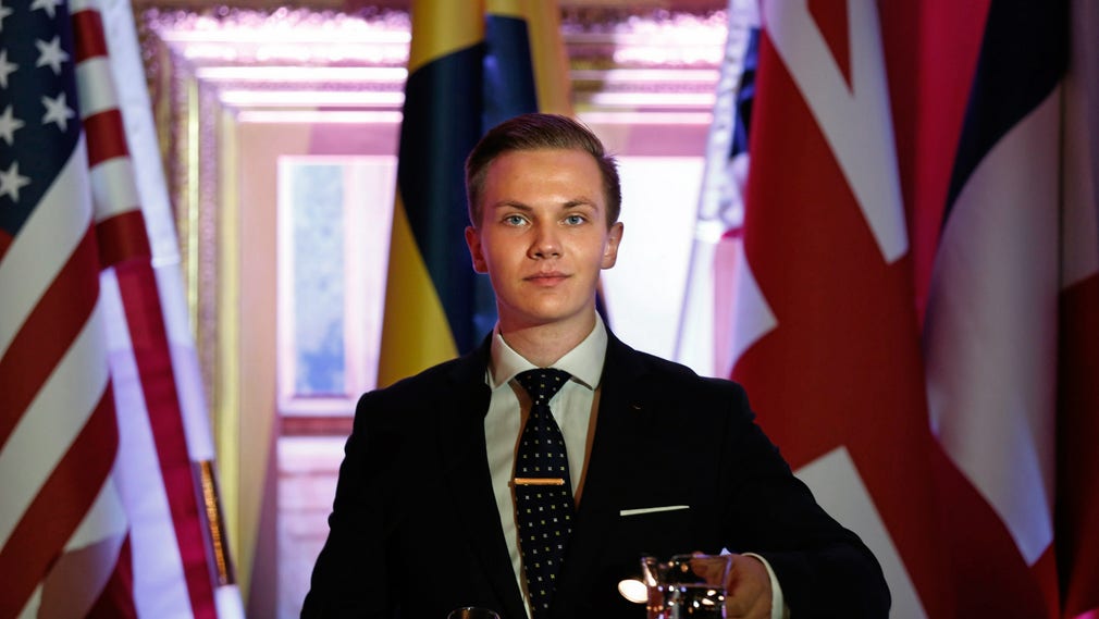 Tobias Andersson, ordförande för Sverigedemokraternas ungdomsförbund.