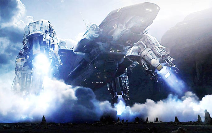 Rymdskeppet ”Prometheus” landar på en planet som visar sig vara en militärbas utrustad med biologiska stridsmedel.