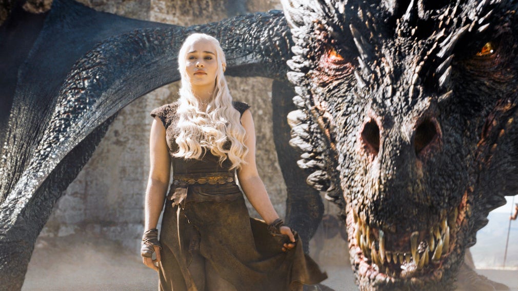 Daenerys Targaryen (Emilia Clarke) är ”Mother of dragons” i HBO:s ”Game of thrones”.