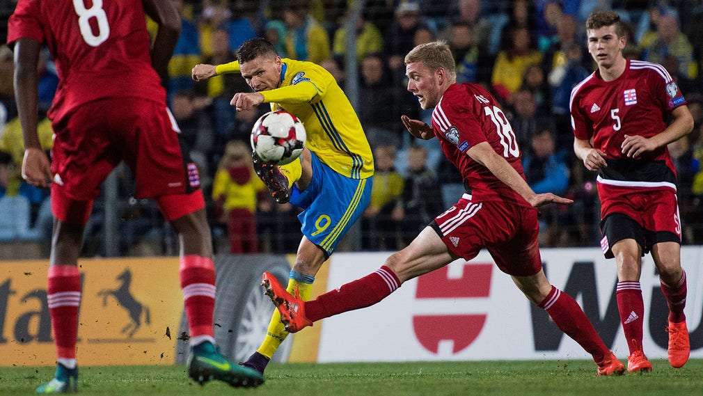 Sverige vann bortamötet med Luxemburg med 1–0.