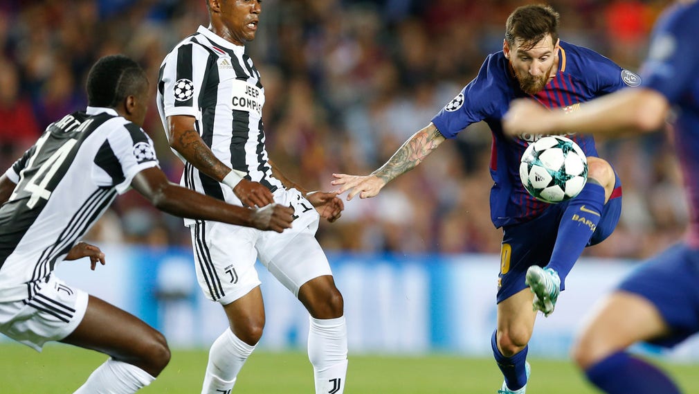Lionel Messi gjorde mål mot Juventus.