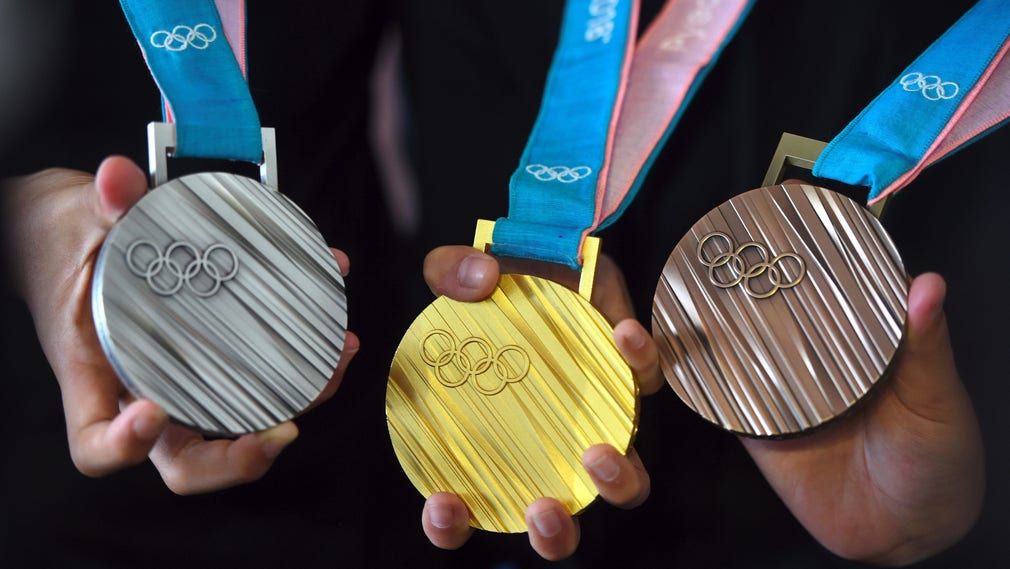 Medaljerna för vinter-OS i Sydkorea.