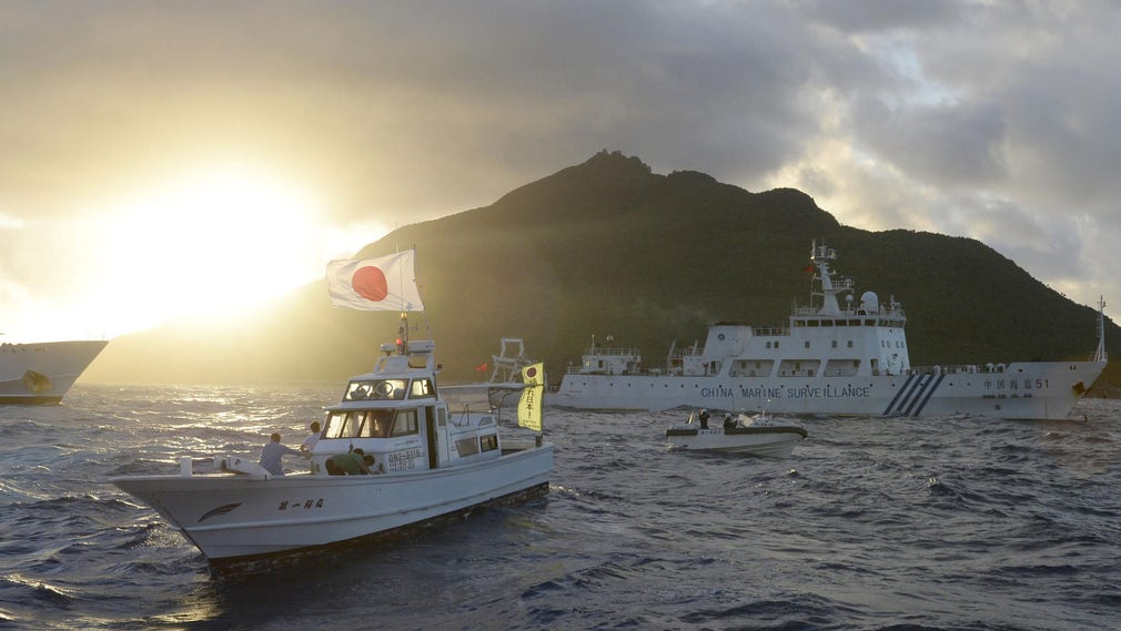 Arkivbild på Senkakuöarna.