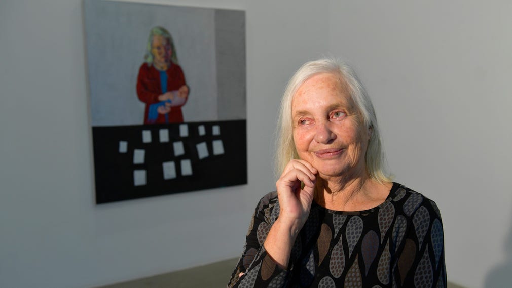 Konstnären Lena Cronqvist ställer ut gammalt och nytt inför 80-årsdagen.