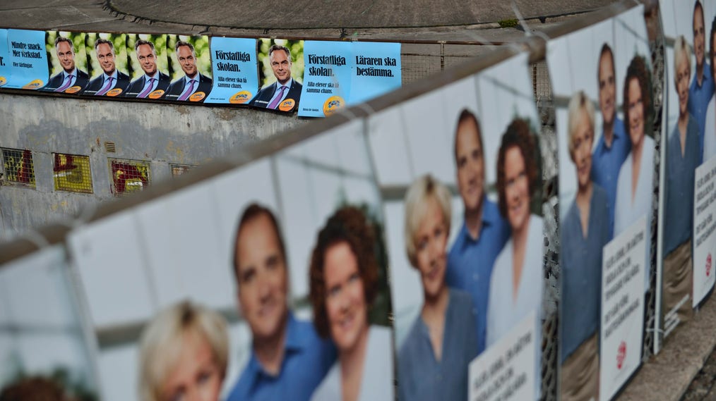 Affischer inför förra det förra riksdagsvalet 2014.