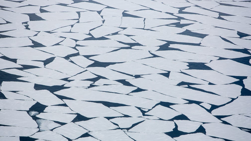 Isflak i Svalbard 2015.