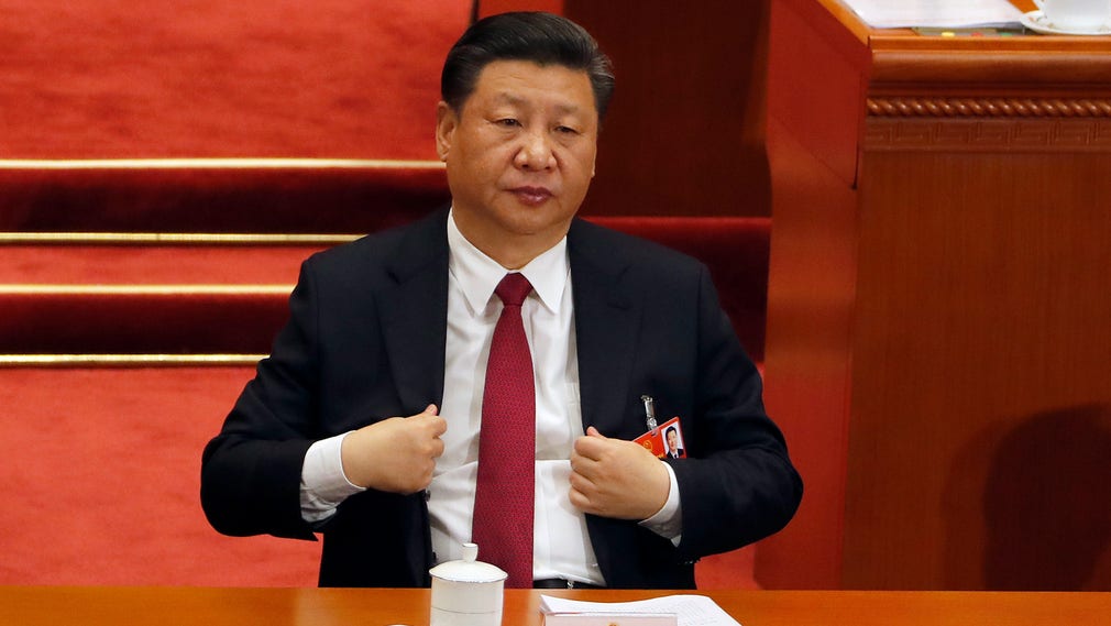 Xi Jingping på partikongressen tidigare i veckan.