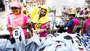 Textilarbetare i Bangladesh. Arkivbild.