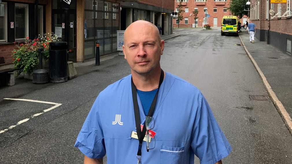 Mikael Nilsson, skyddsombud, Läkarföreningen vid Karolinska universitetssjukhuset.