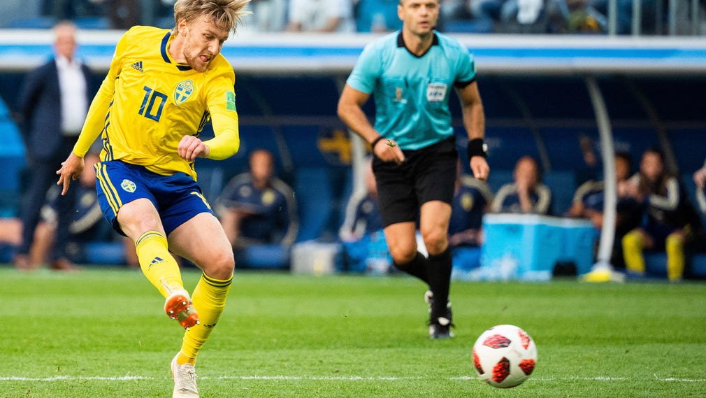 Emil Forsberg och 1-0 till Sverige.
