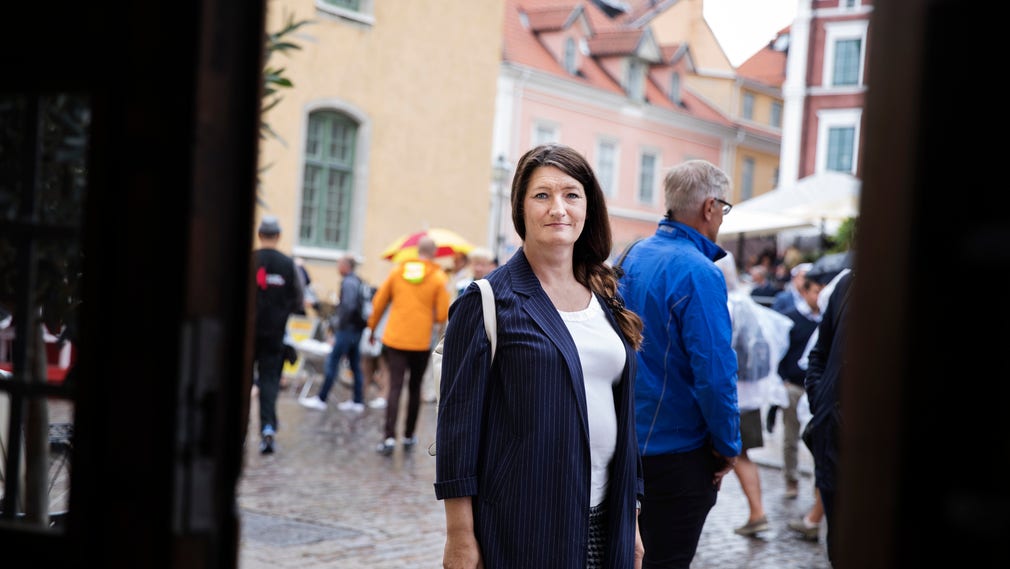 Handels ordförande Susanna Gideonsson i Visby.