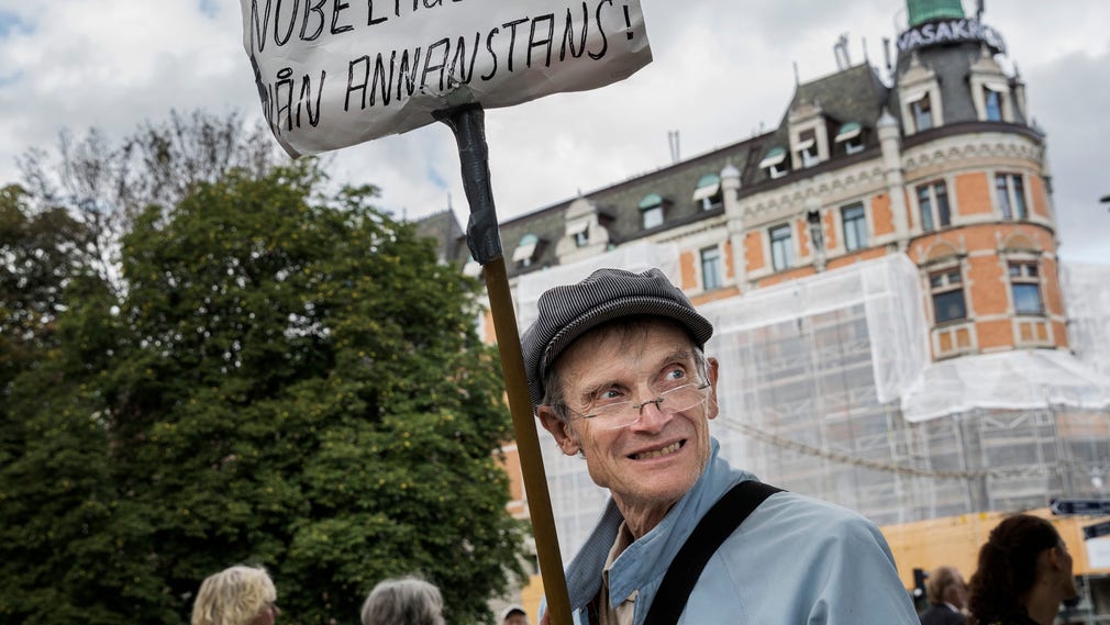 Blasieholmens Vänner arrangerar en manifestation mot Nobel Center.