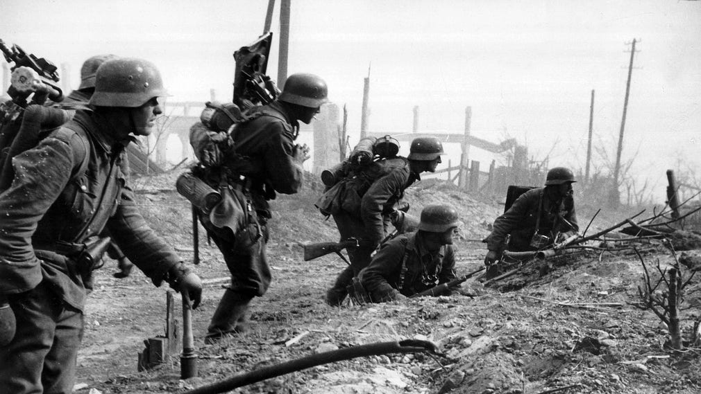 Tyska soldater i Stalingrad 1942.