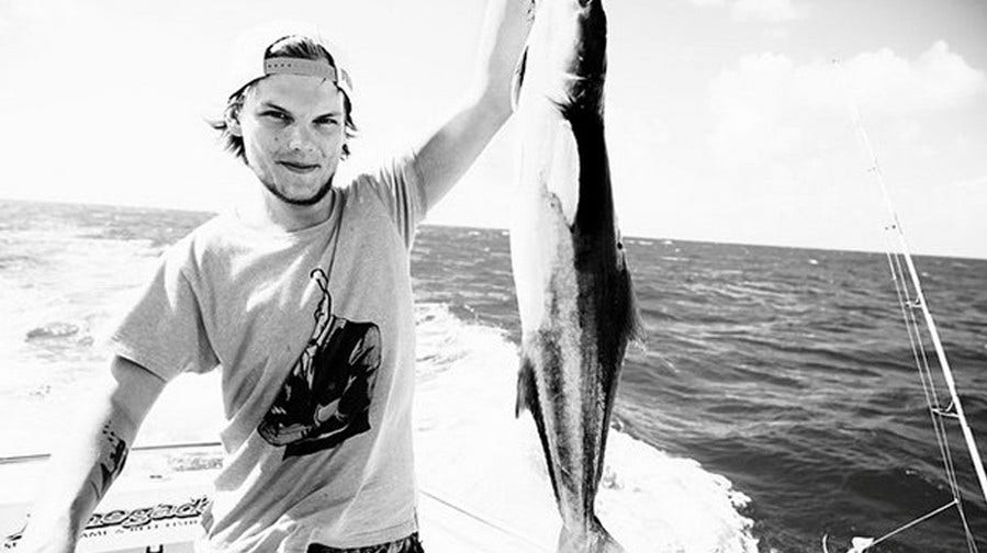 Tim Bergling during a fishing trip in Australia in March 2015.