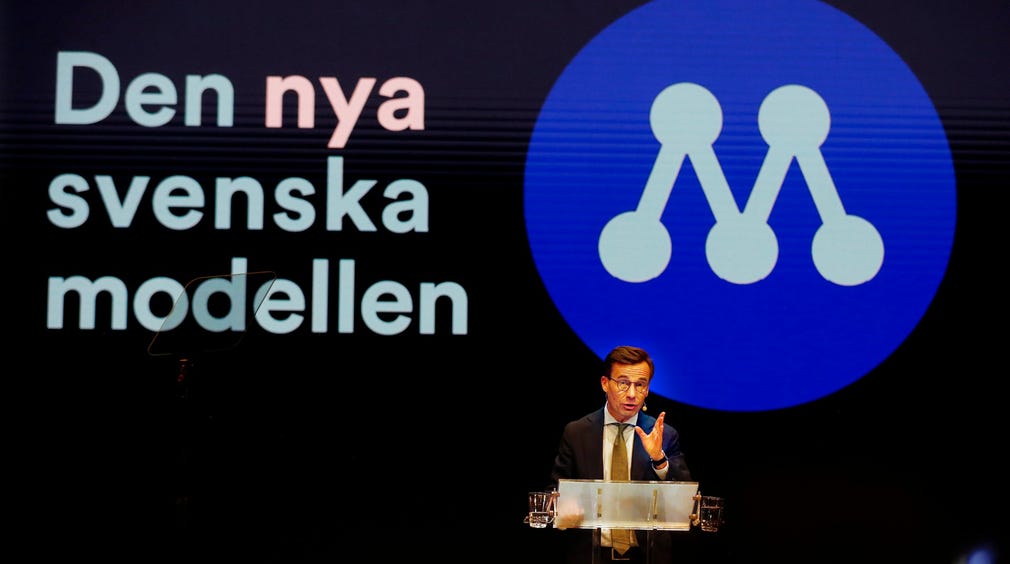 Partiledare Ulf Kristersson på Moderaternas sverigedagar på fredagen.