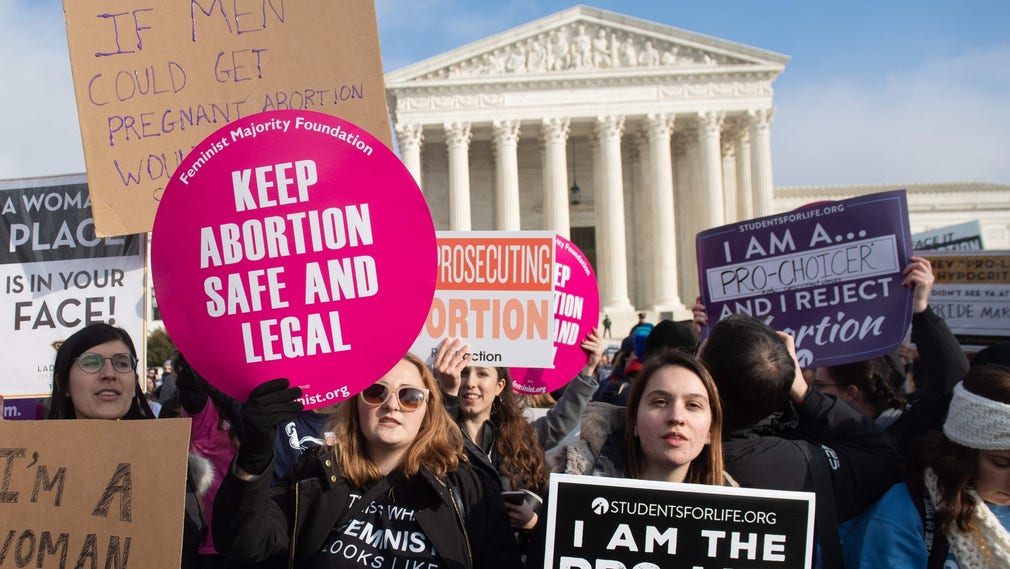 Demonstrationer för abort i USA tidigare i år.