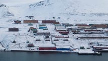 Barentsburg, den ryska bosättningen på norska ögruppen Svalbard.