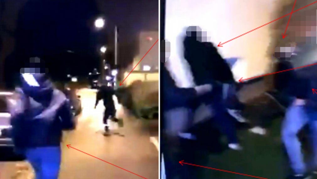 En man misshandlades brutalt av ett ungdomsgäng i Borås. Händelsen filmades och lades ut på Snapchat.