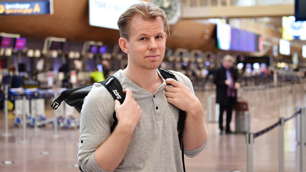David Öberg, 30, bor och jobbar i Australien, men är på besök i Sverige.