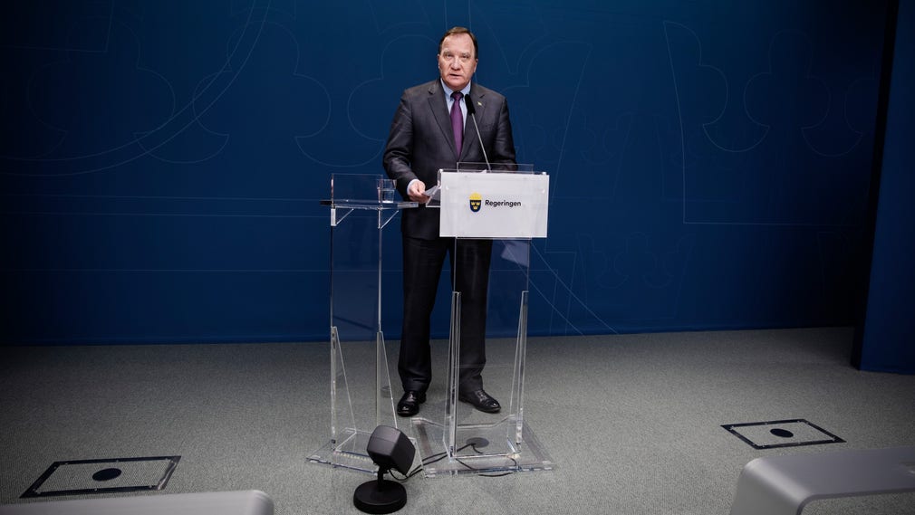 ”Läget är svårt”, kommenterade Stefan Löfven under en pressträff den 10 mars.