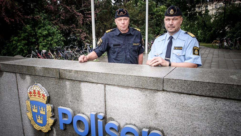 Palle Nilsson, regional kommenderingschef för Rimfrost, och Ulf Johansson, regionpolischef