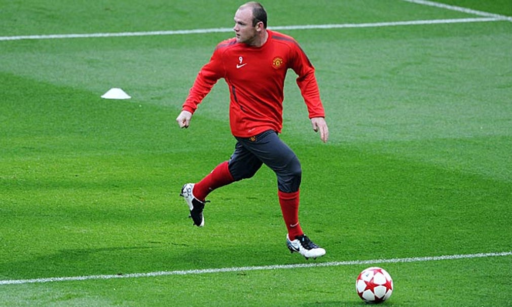 Wayne Rooney har chansen att avgöra mot Barcelona.