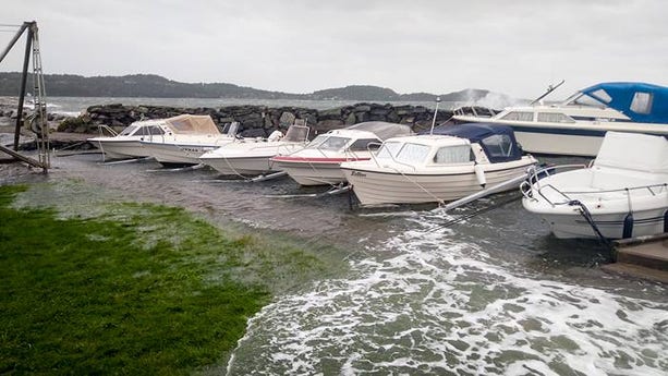 Småbåtshamn i Kungälvs kommun på fredagen.