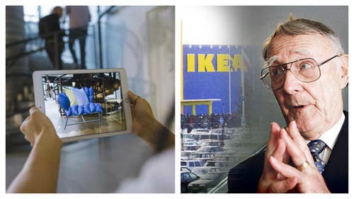 Möbeljätten Ikea grundades 1943 av Ingvar Kamprad. 74 år senare samarbetar man med Apple kring augmented reality, eller förstärkt verklighet.