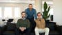Find My Factorys grundare. Från vänster: Martin
Schneider, Dimitri Haid och David Larsson.