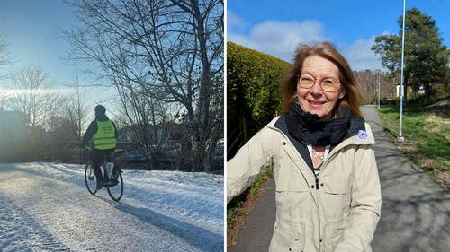 Åsa Dykes, enhetschef planering &amp; utformning, berättar om Kungsbackas satsningar på att få fler att cykla – även på vintern.