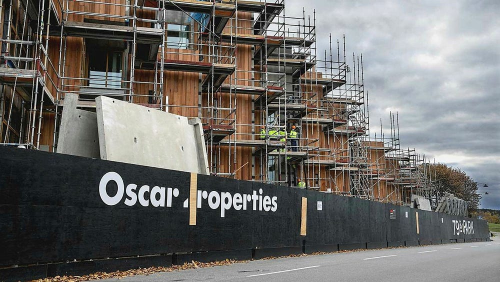 Oscar Properties kontrollbalansräkning visar negativt eget kapital
