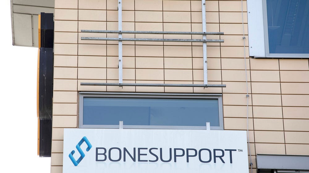 Bonesupport-toppar miljondumpar aktier